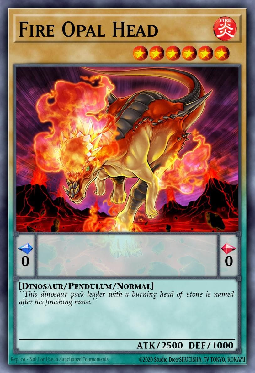 Fire Opal Head 2023 Yu-Gi-Oh! 25th Anniversary Tin: Dueling Heroes Mega Pack