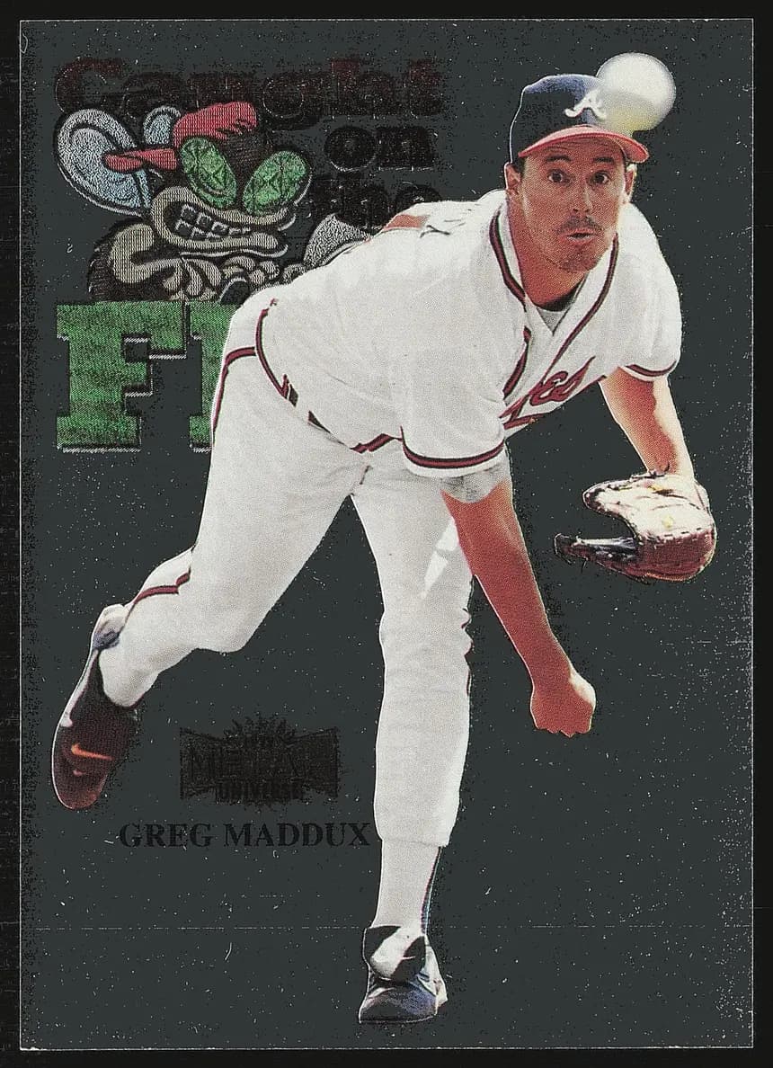 Greg Maddux 1999 fleer Skybox Metal Universe