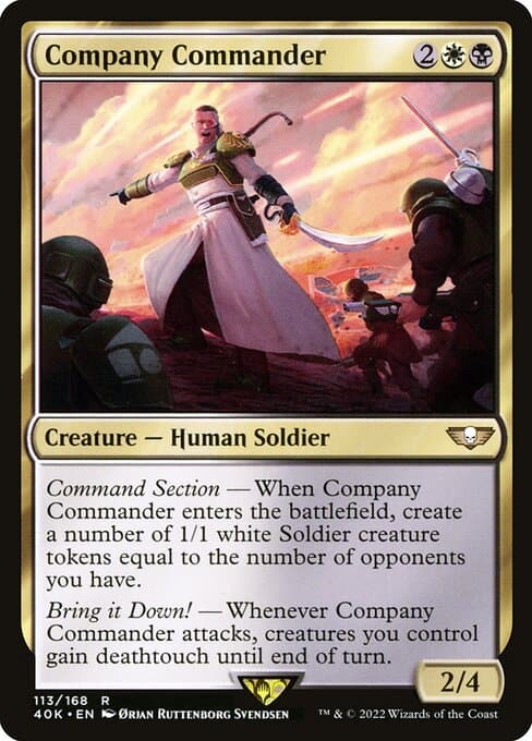 Company Commander 2022 Magic: The Gathering Warhammer 40,000