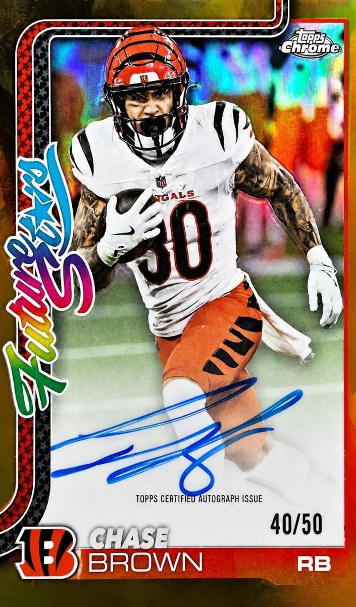 Chase Brown 2025 topps Topps Chrome