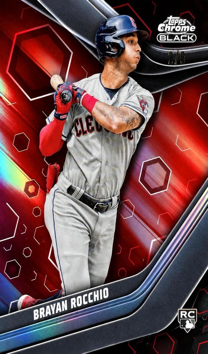 Brayan Rocchio 2023 topps Topps Chrome Black