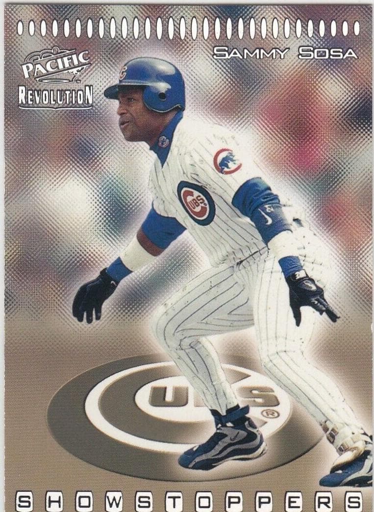 Sammy Sosa 1998 panini Pacific Revolution