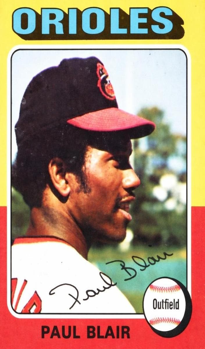 Paul Blair 1975 topps Topps