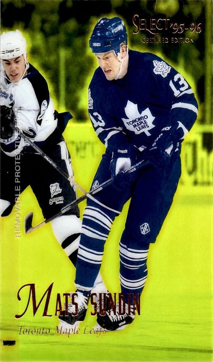Mats Sundin 1995 panini Select Certified