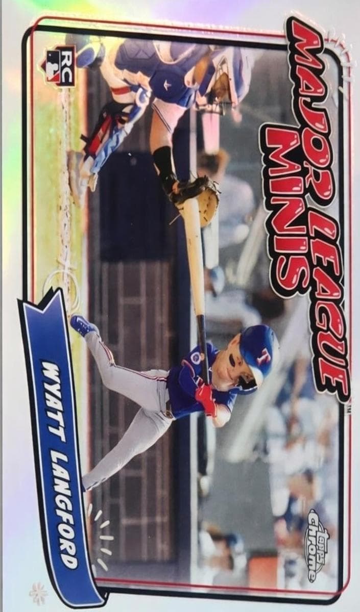 Wyatt Langford 2024 topps Topps Chrome Update