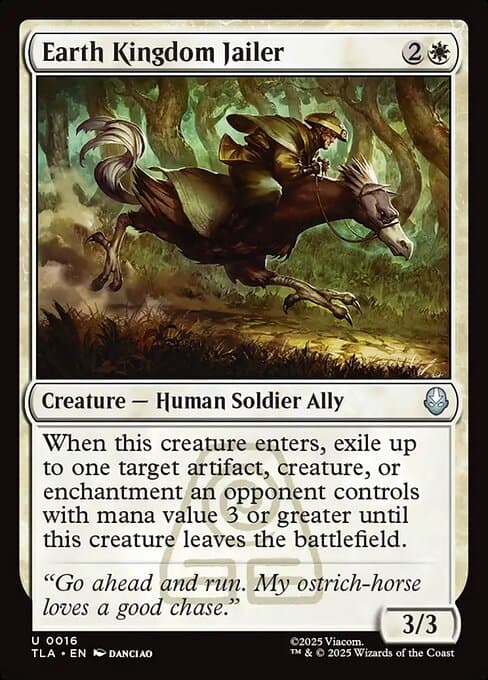 Earth Kingdom Jailer 2025 Magic: The Gathering Avatar: The Last Airbender