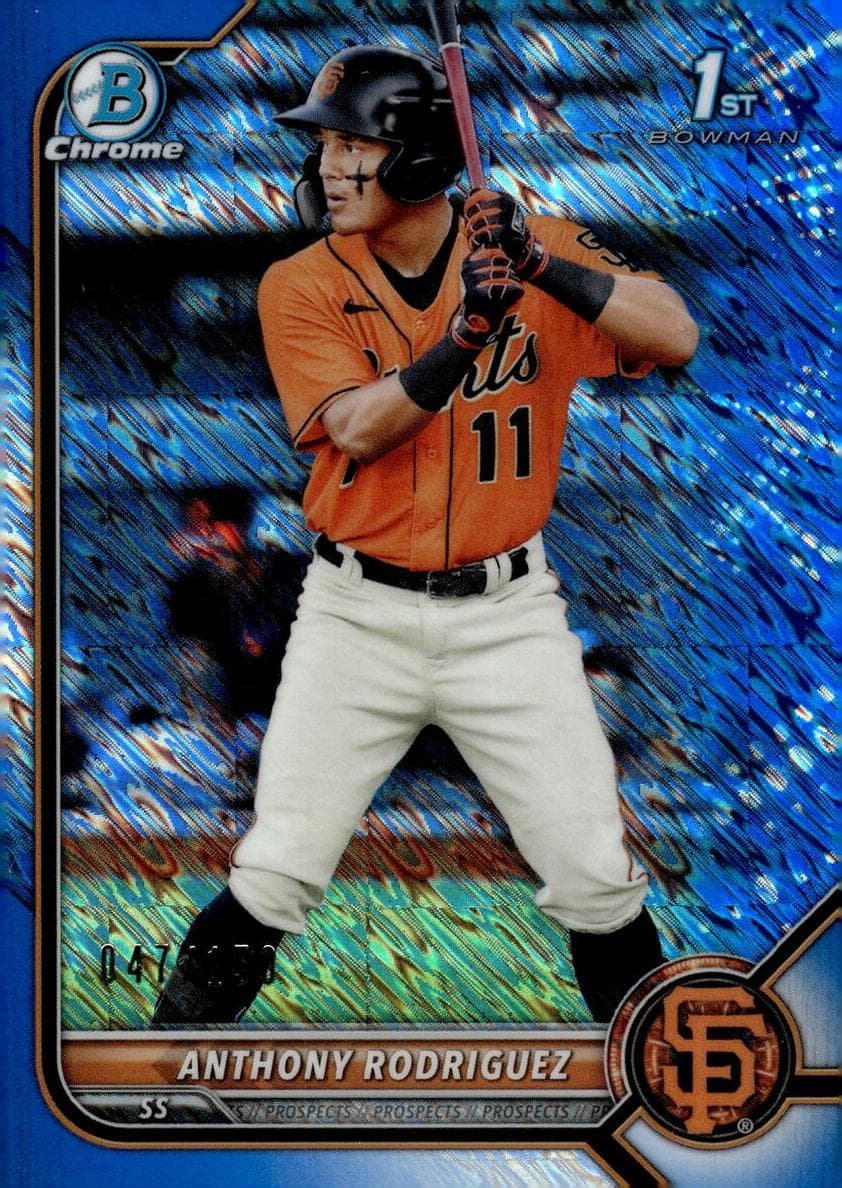 Anthony Rodriguez 2022 bowman Bowman
