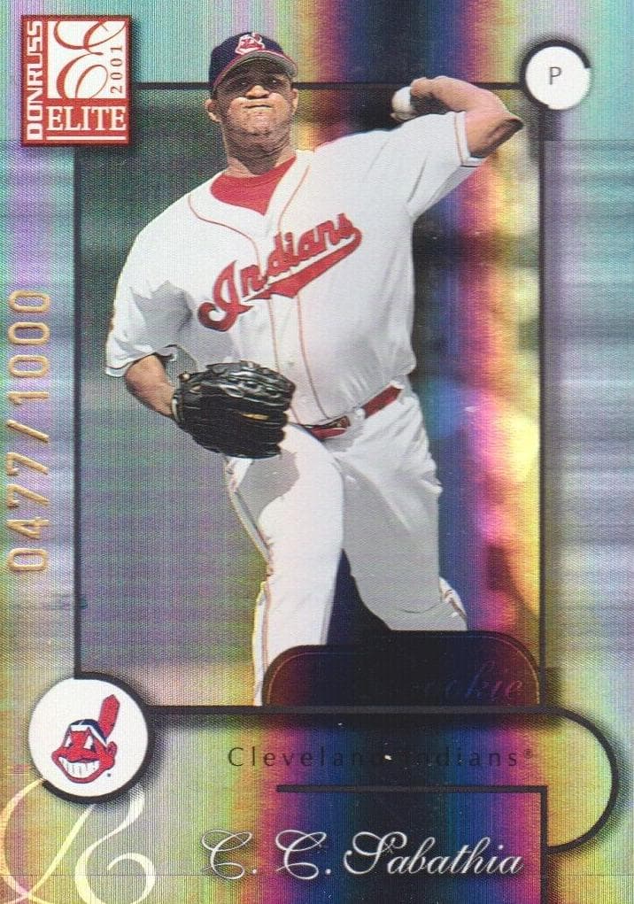 CC Sabathia 2001 panini Donruss Elite