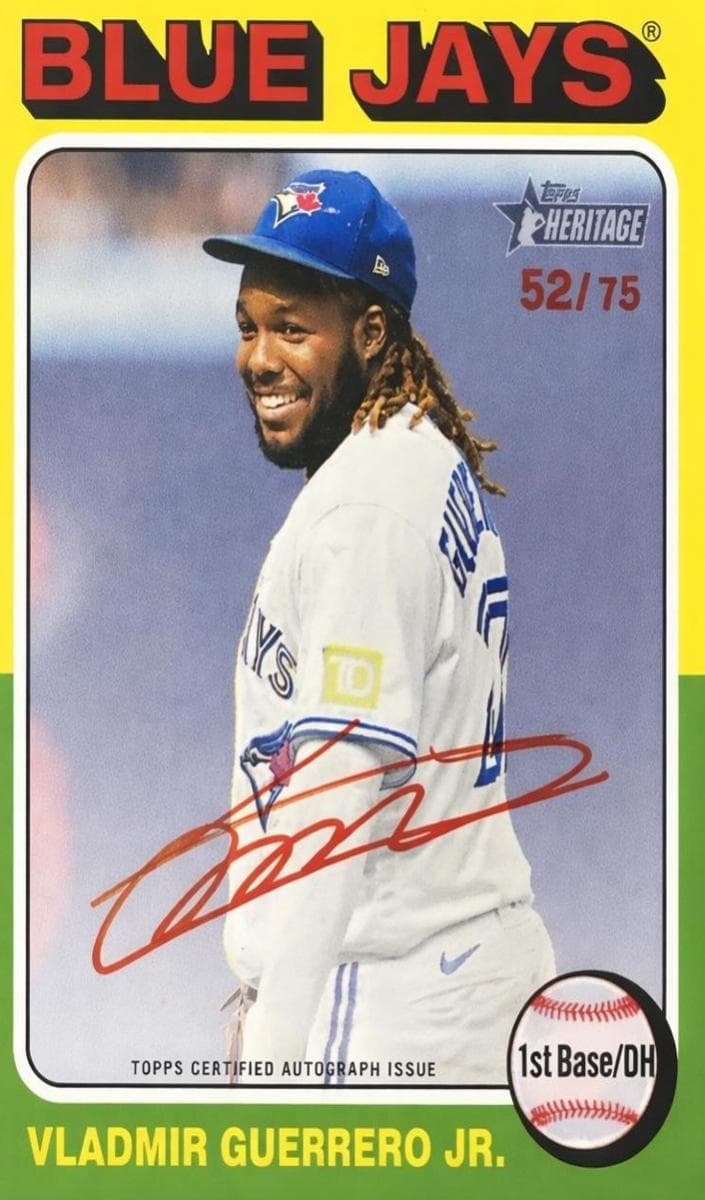 Vladimir Guerrero Jr. 2024 topps Topps Heritage