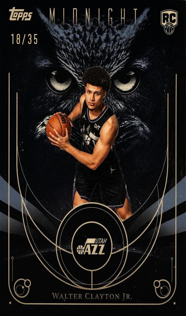 Walter Clayton Jr. 2025 topps Topps Midnight
