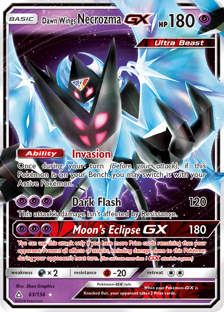 Dawn Wings Necrozma GX 2018 Pokemon Ultra Prism