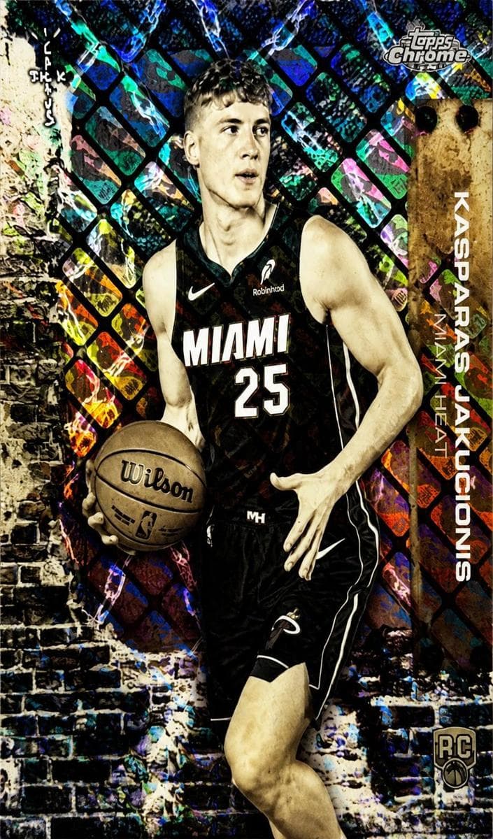 Kasparas Jakučionis 2025 topps Topps Chrome Cactus Jack