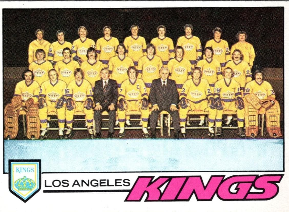 Los Angeles Kings 1977 topps O-Pee-Chee