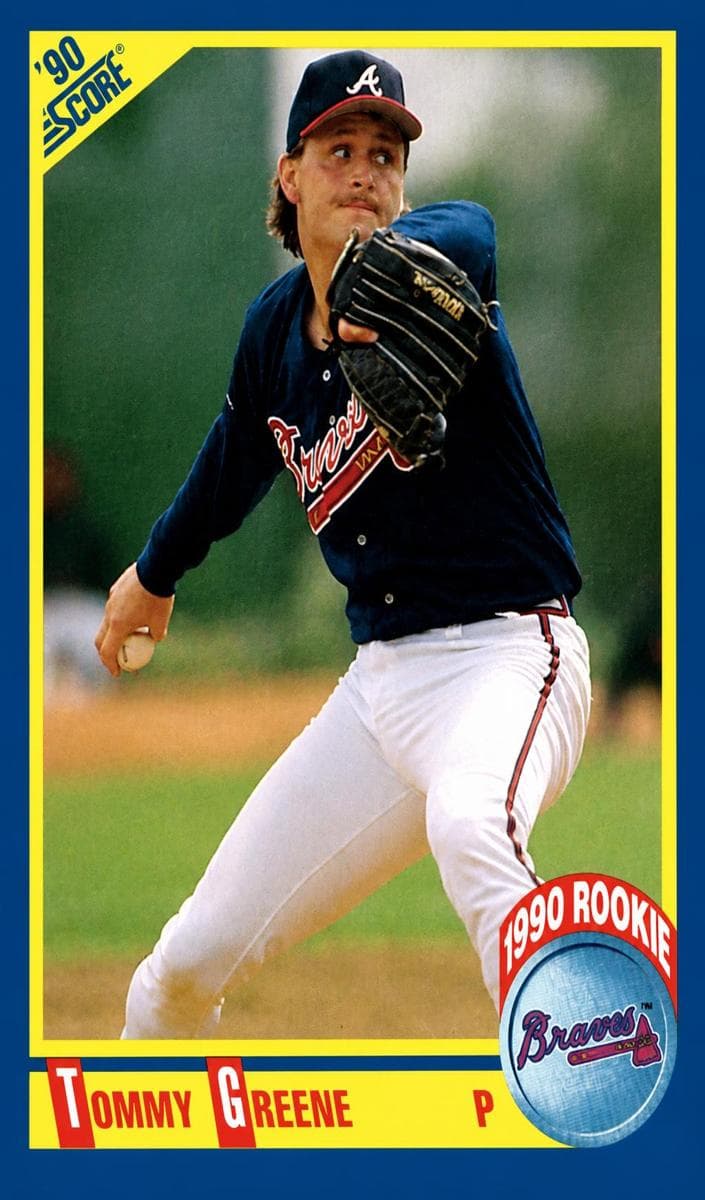 Tommy Greene trading card