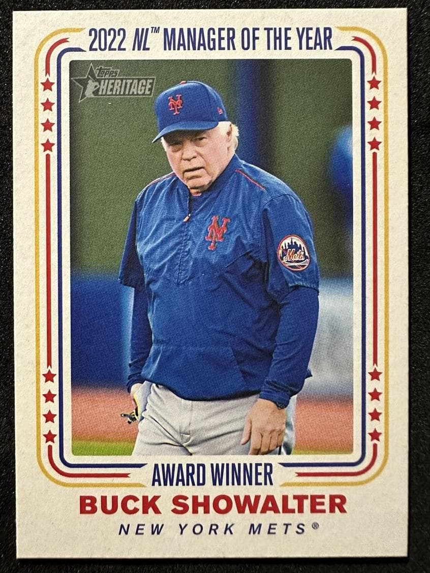 Buck Showalter trading card