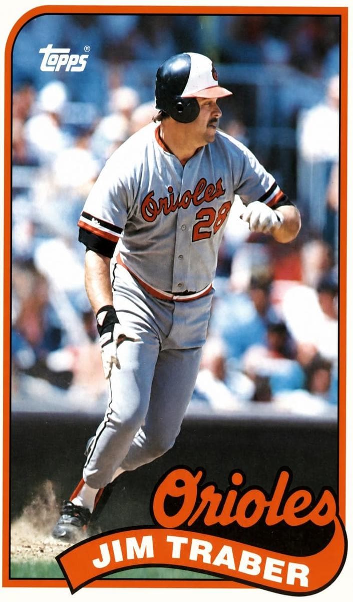Jim Traber 1989 topps