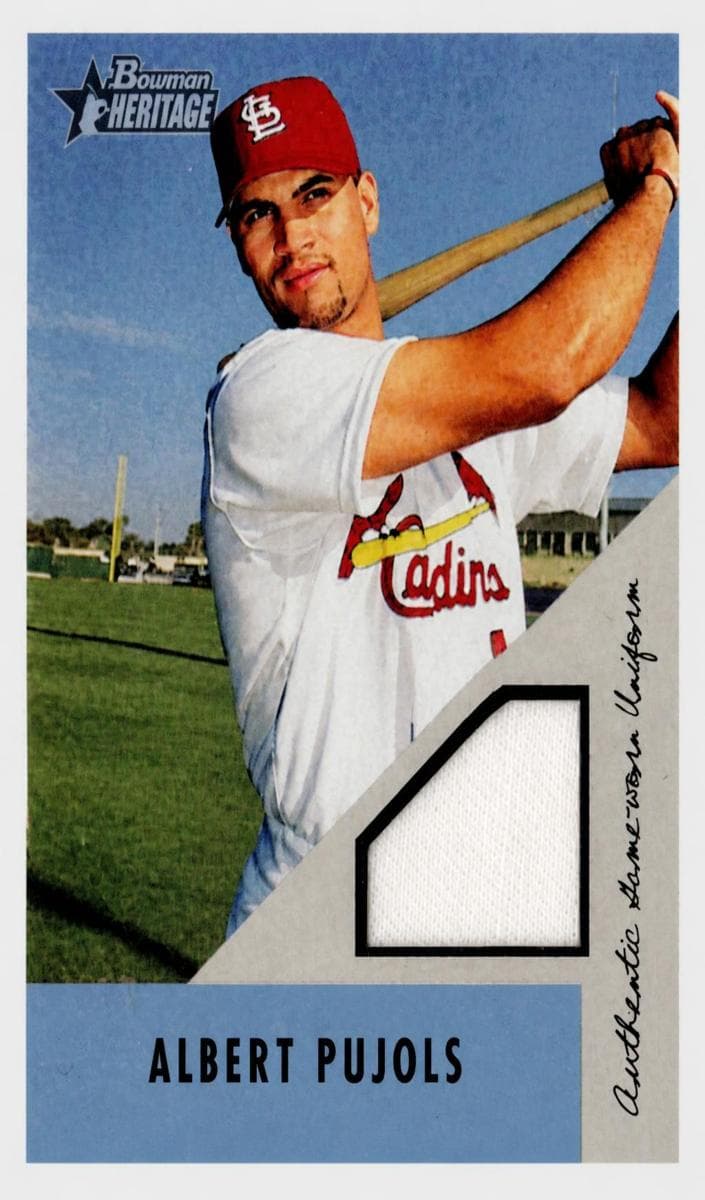 Albert Pujols 2002 bowman Bowman Heritage