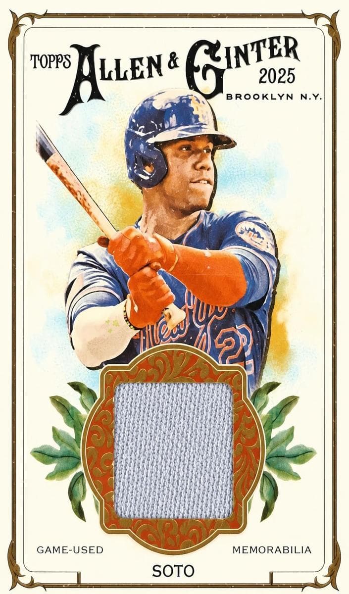 Juan Soto 2025 topps Allen & Ginter