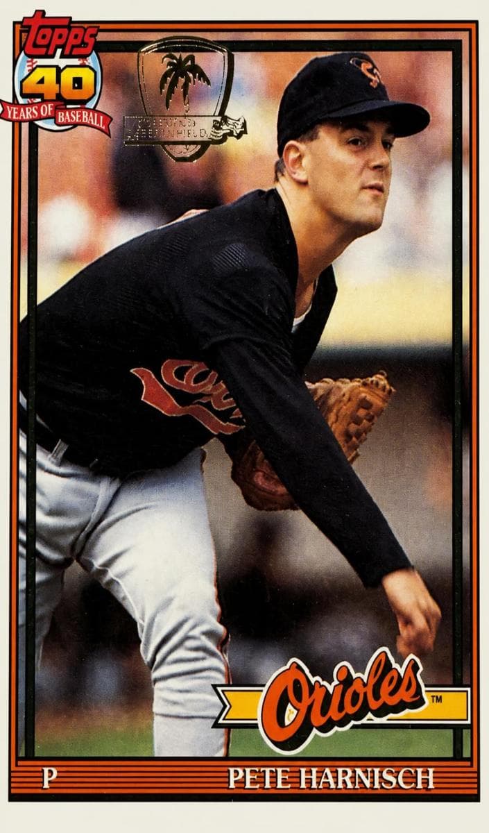 Pete Harnisch 1991 topps Topps