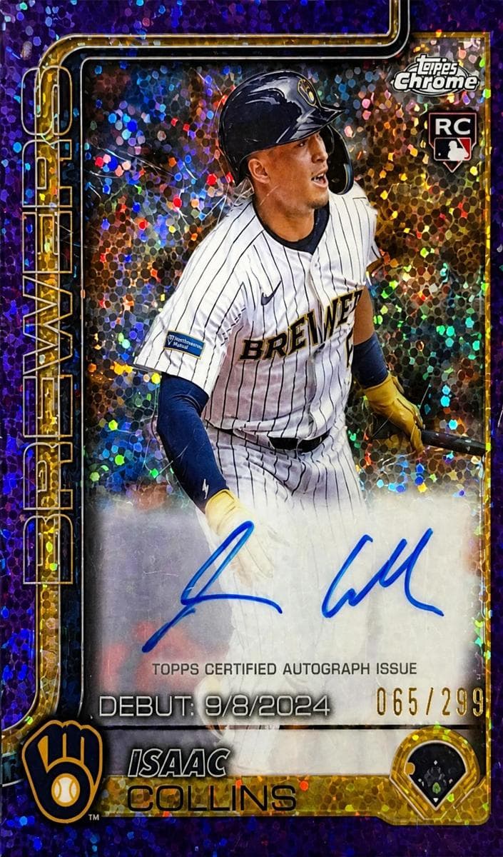Isaac Collins 2025 topps Topps Chrome Update