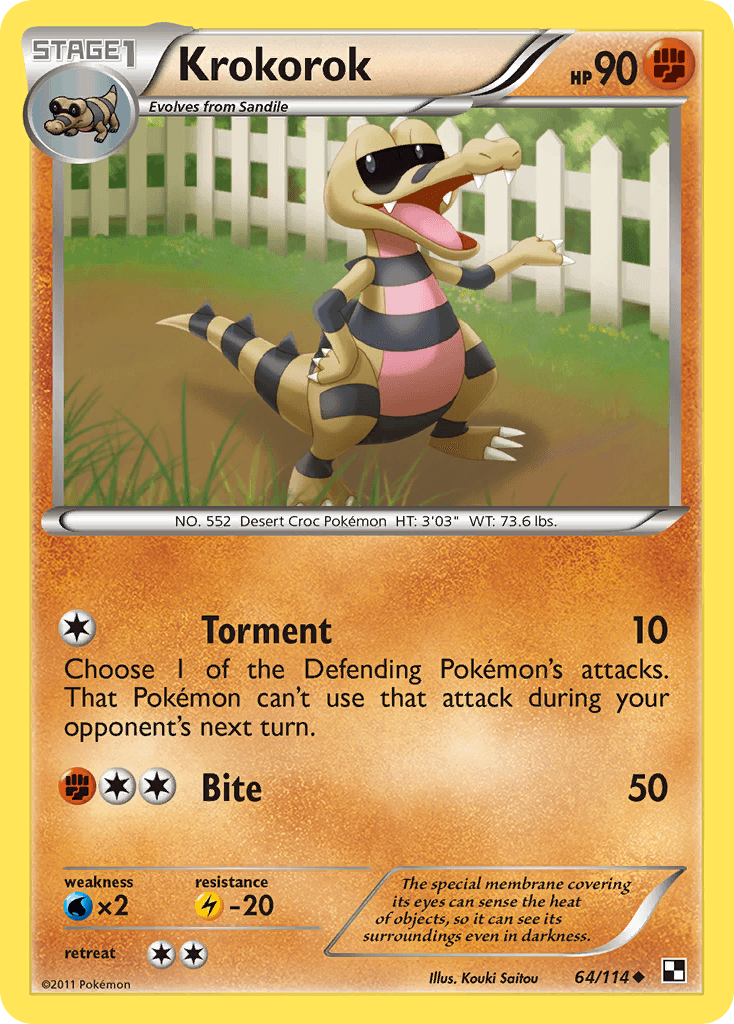Krokorok 2011 Pokemon Black & White Pokemon League