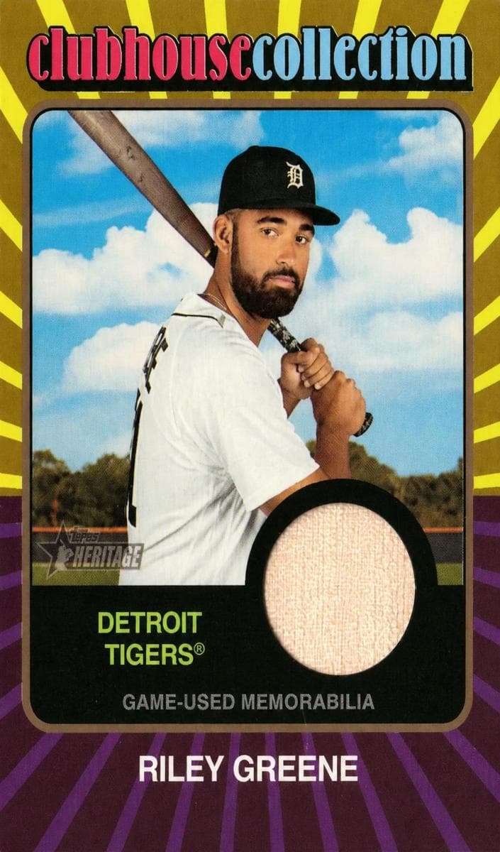 Riley Greene 2024 topps Topps Heritage