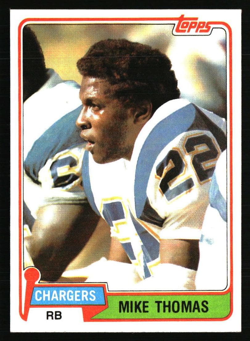 Mike Thomas 1981 topps Topps
