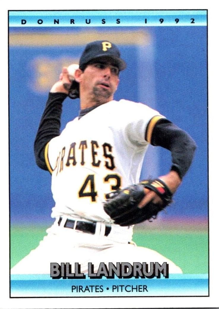 Bill Landrum 1992 panini Donruss