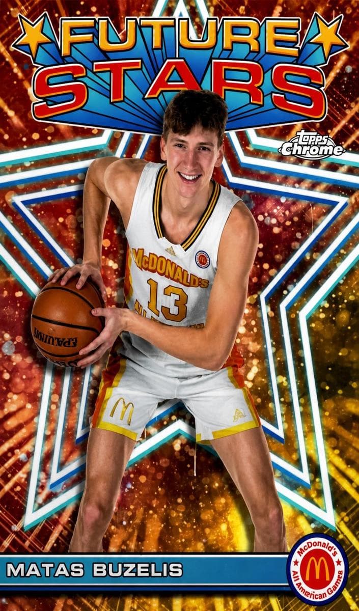 Matas Buzelis 2023 topps Topps Chrome McDonald's All American