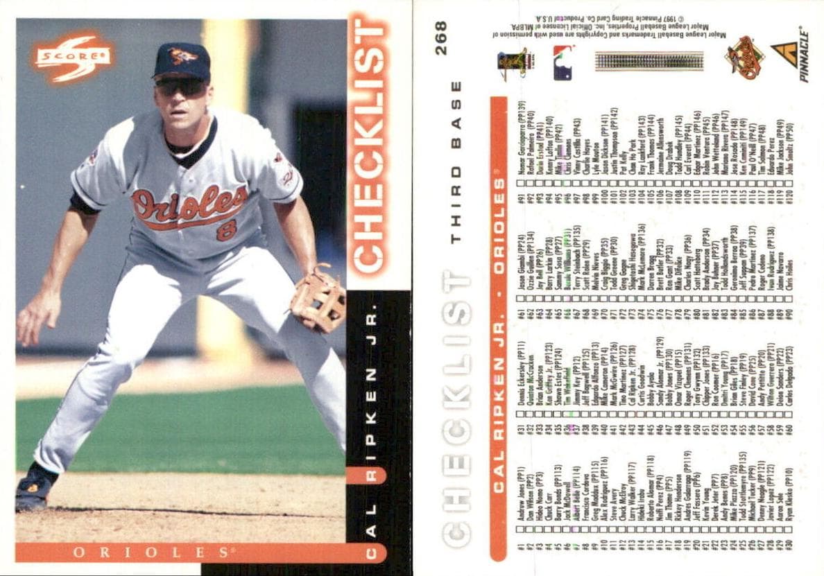 Cal Ripken Jr. 1998 panini Score