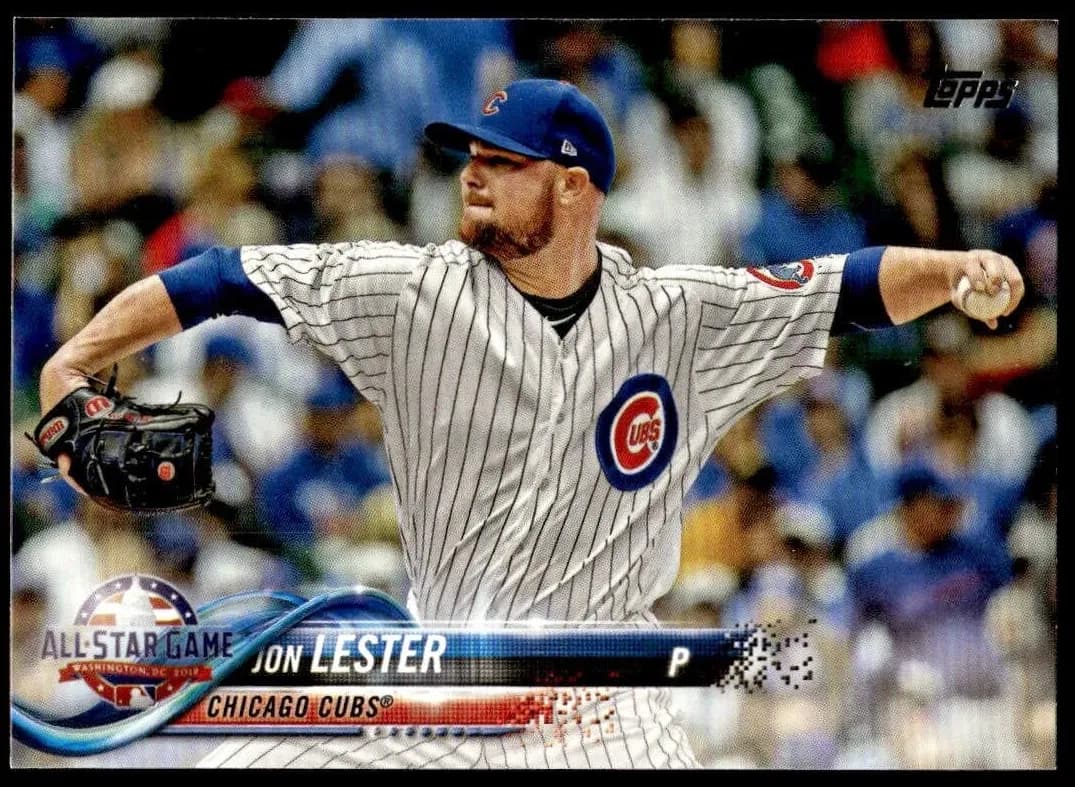 Jon Lester trading card