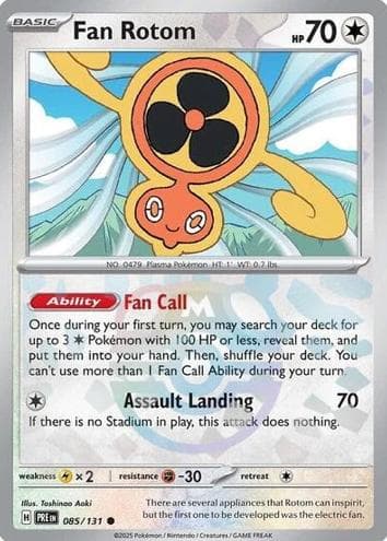 Fan Rotom trading card