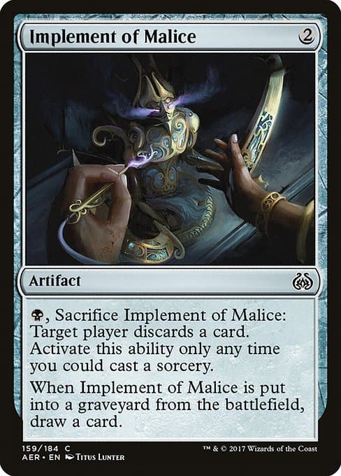 Implement of Malice 2017 Magic: The Gathering Aether Revolt