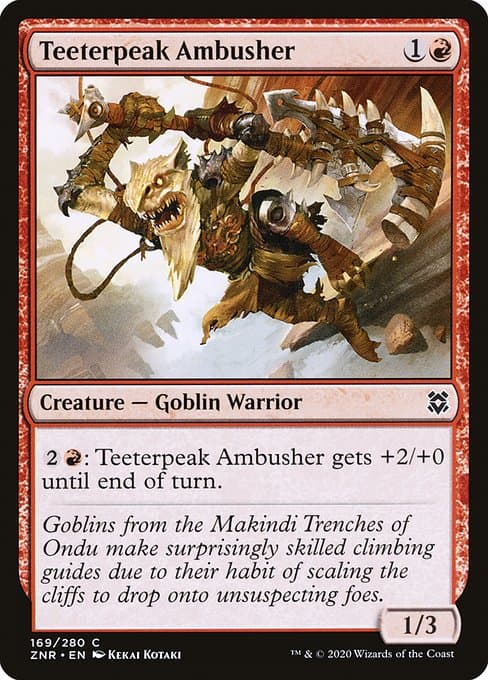 Teeterpeak Ambusher 2020 Magic: The Gathering Zendikar Rising