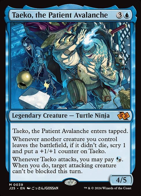 Taeko, the Patient Avalanche 2024 Magic: The Gathering Foundations Jumpstart Anime