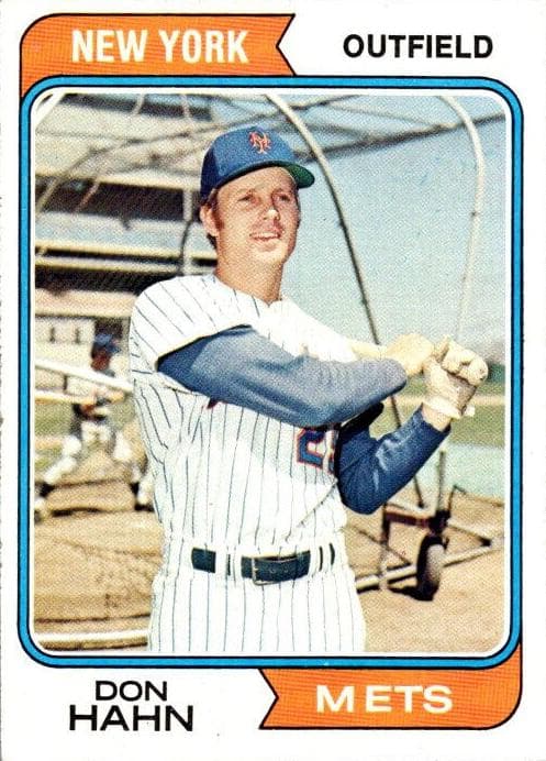 Don Hahn 1974 topps Topps