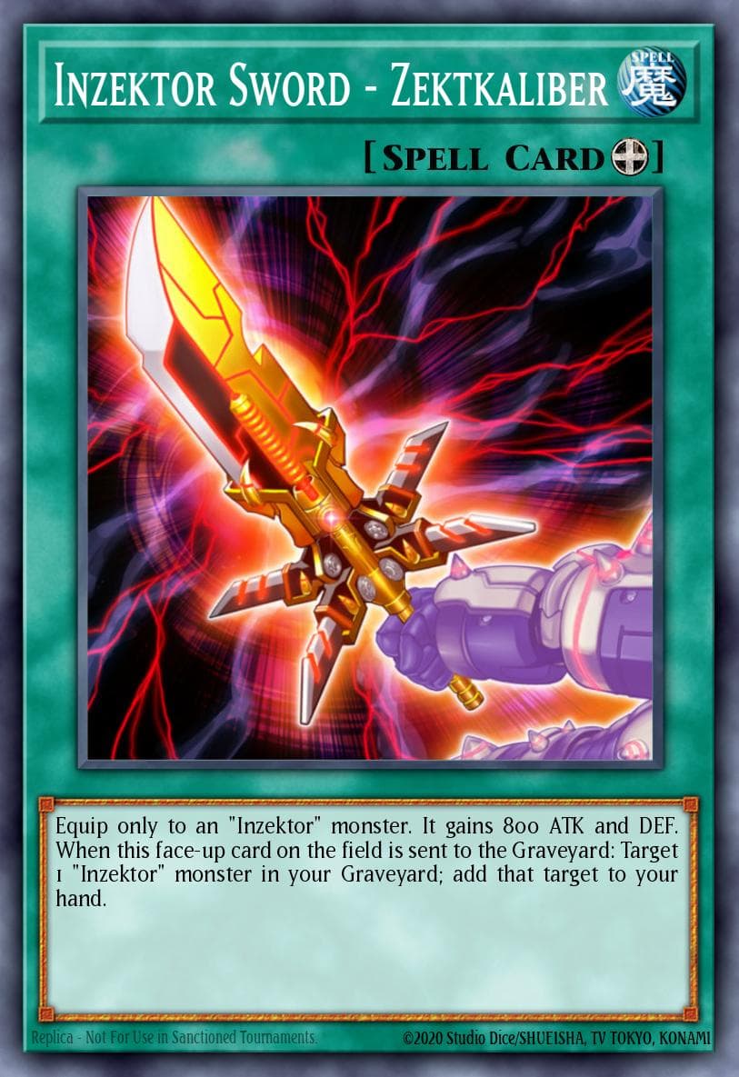 Inzektor Sword - Zektkaliber 2012 Yu-Gi-Oh! Order of Chaos