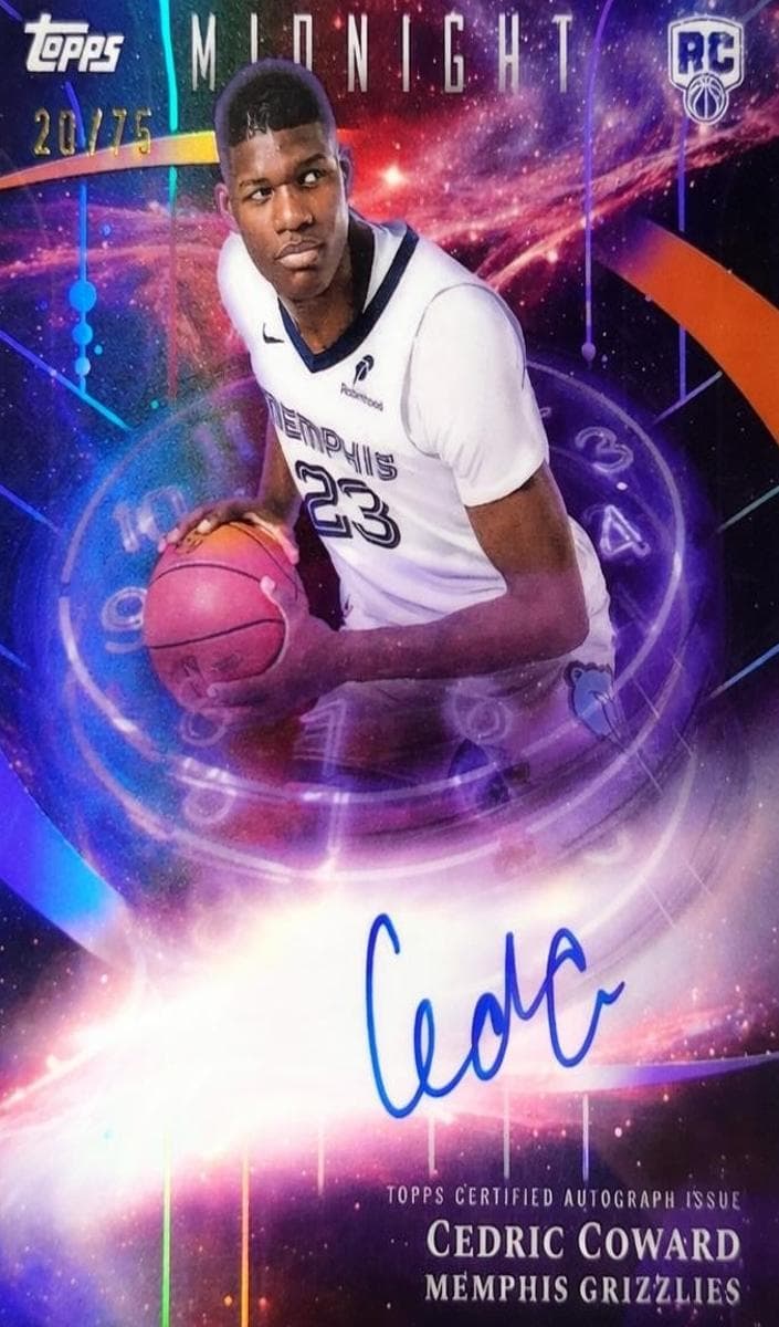 Cedric Coward 2025 topps Topps Midnight