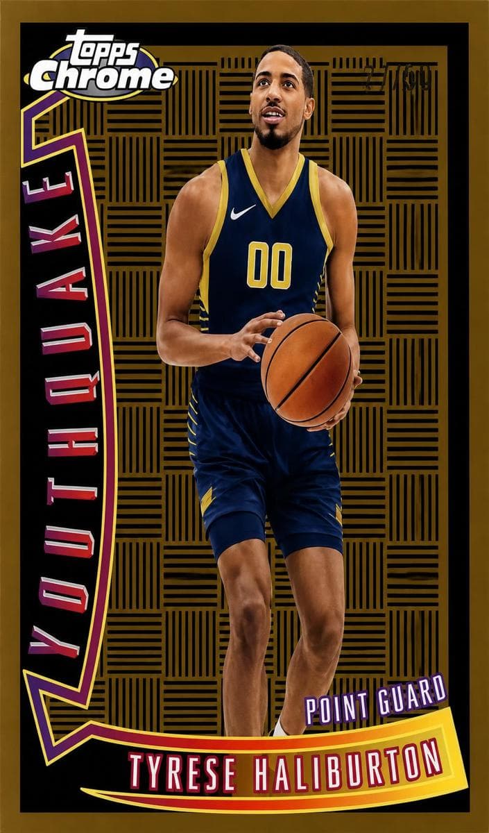 Tyrese Haliburton 2023 topps Topps Chrome