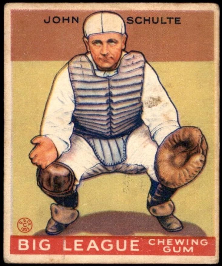 John Schulte 1933 unknown Goudey