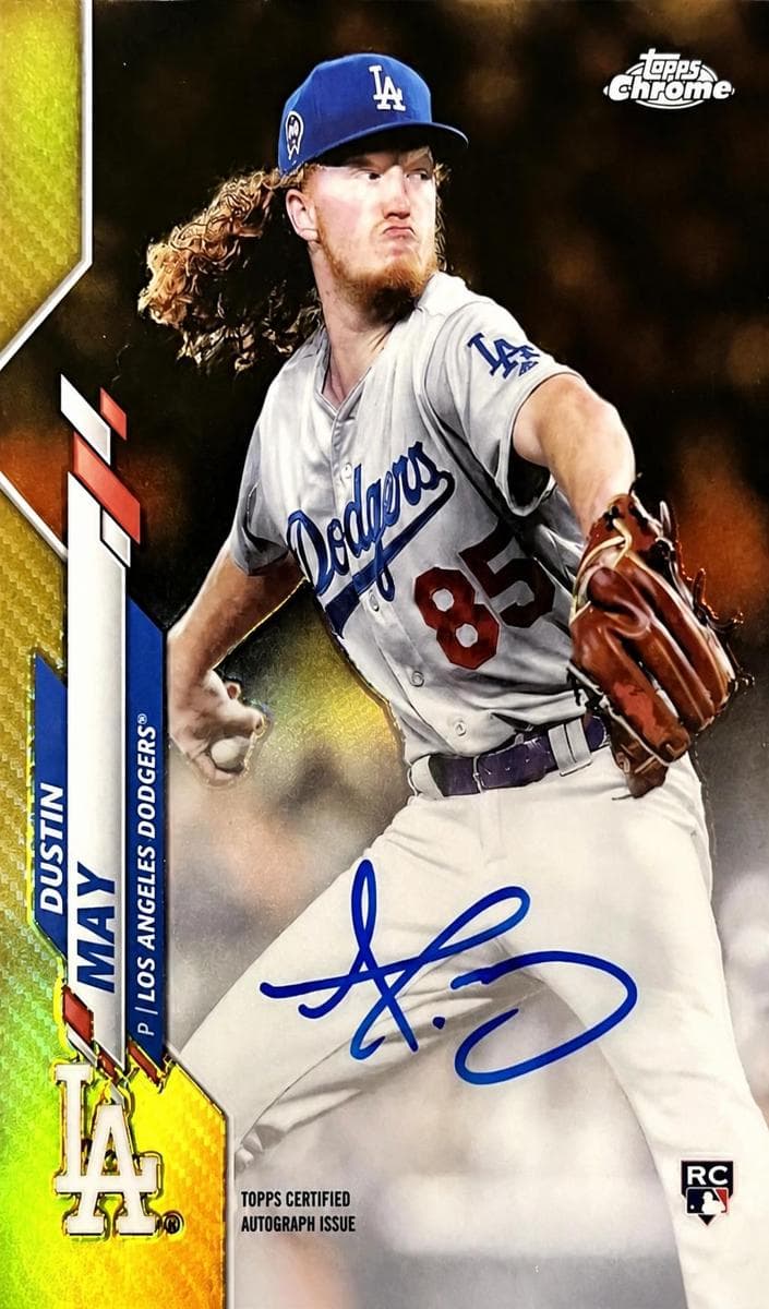 Dustin May 2020 topps Topps Chrome