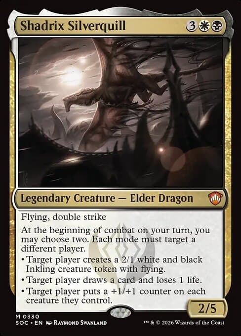 Shadrix Silverquill 2025 Magic: The Gathering Tarkir: Dragonstorm Commander