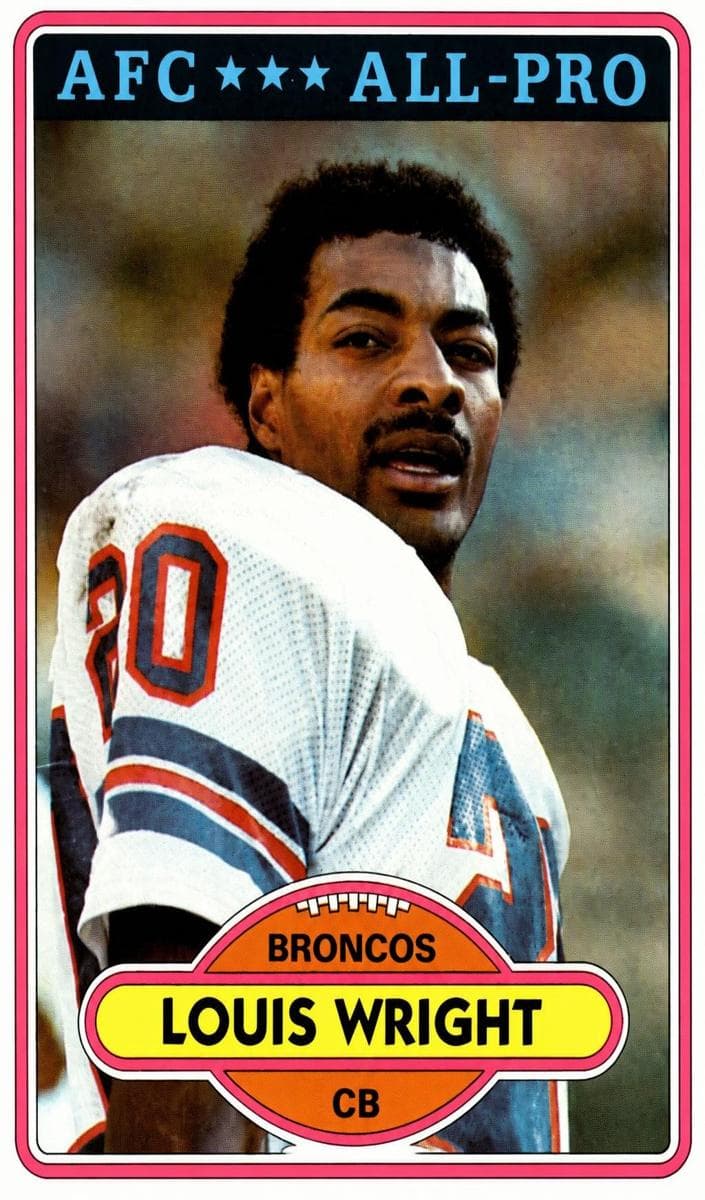 Louis Wright 1980 topps Topps