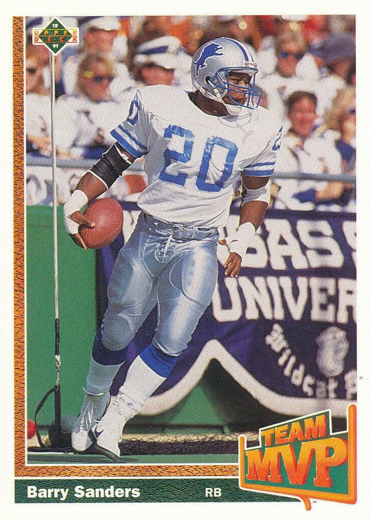 Barry Sanders 1991 upper-deck Upper Deck