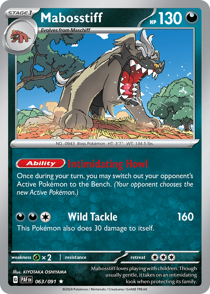 Mabosstiff 2023 Pokemon