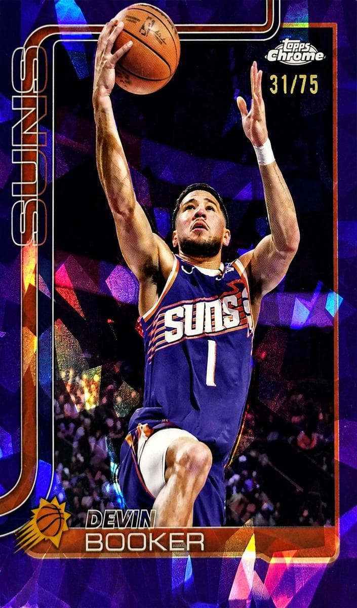 Devin Booker 2025 topps Topps Chrome Sapphire