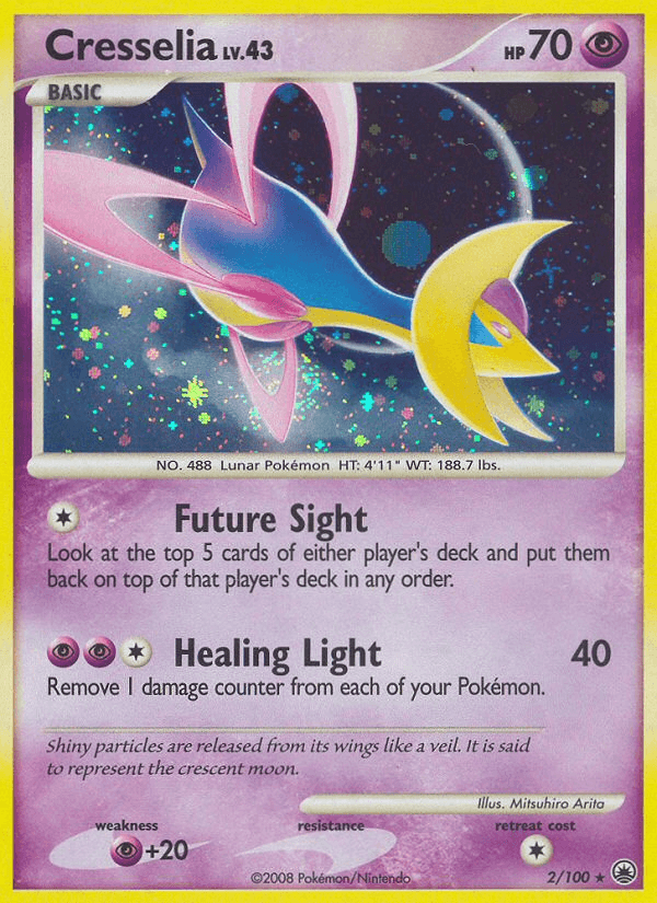 Cresselia 2008 Pokemon Majestic Dawn Reverse Holo