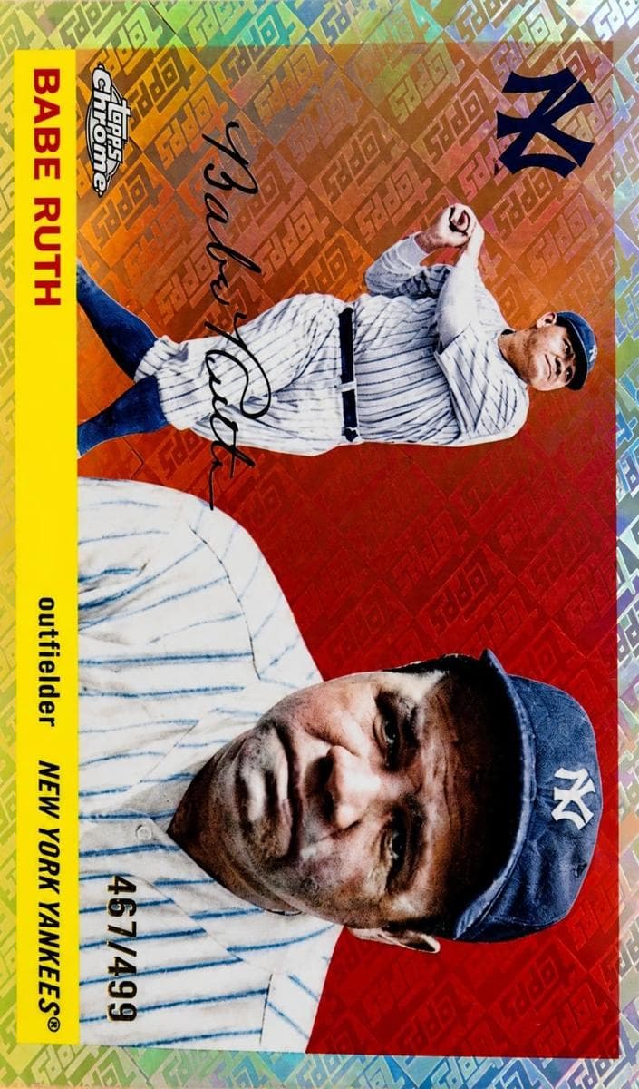 Babe Ruth 2025 topps Topps Chrome Platinum