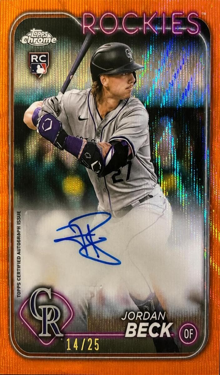 Jordan Beck 2024 topps Topps Chrome Update
