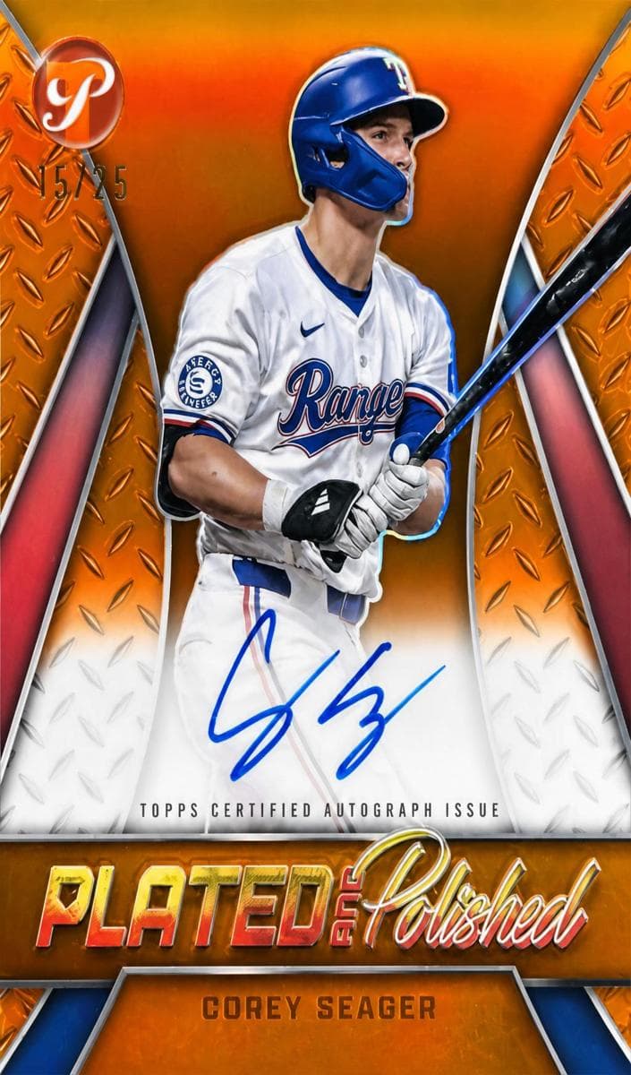 Corey Seager 2025 topps Topps Pristine
